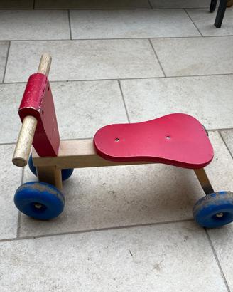 Galt Triciclo In Legno Per Bambini - Corri-Corri Classico Dai 12 Mesi