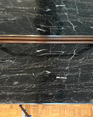 LASTRA MARMO antico NERO PORTORO 130 x 55 cm