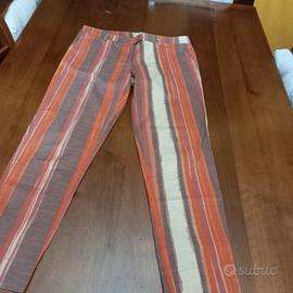 Pantalone donna a righe taglia 46