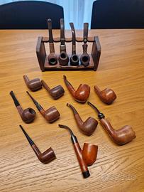 LOTTO 14 Pipe vintage + Espositore Portapipe