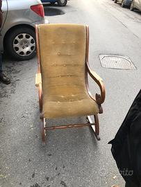 Sedia sdraio in velluto