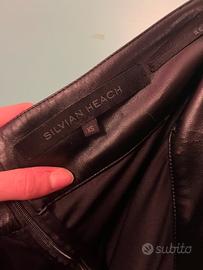 Gonna ecopelle nera donna TG XS