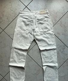 Jeans Bershka Straight bianchi Taglia 38