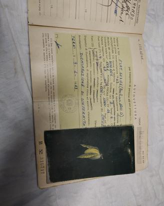 libretti auto epoca