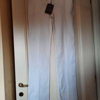 pantaloni donna lunghi bianchi nuovi