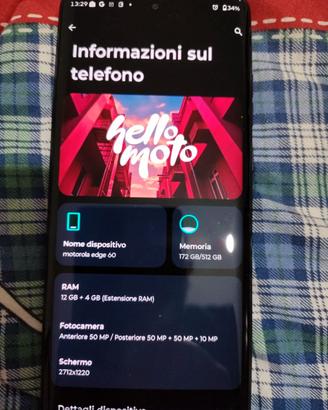 Motorola Edge 60 12/512gb Gibraltar Sea Blue / Blu