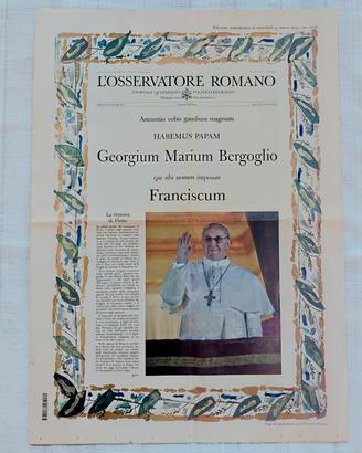 L'Osservatore Romano 2013 Elezione Papa Francesco 