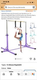 Nuova- Barra da ginnastica - Parallela