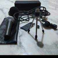 microfono shure sm58 con cavo e custodia