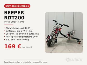 Drift trike elettrico bambini Monopattino