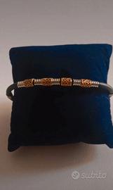 Bracciale uomo ZERO in acciaio e caucciù