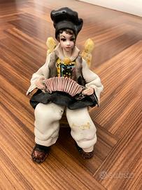 Statua ceramica sarda Fabio Mola vintage