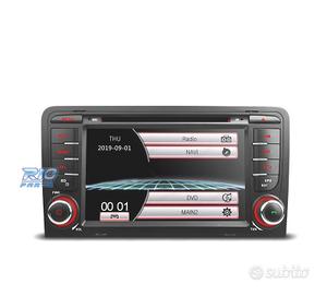 RADIO NAVIGATORE 7" PER AUDI A3 8P 03-12 USB GPS 