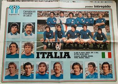 Poster Intrepido Camp. Mond. di calcio Argent. 78