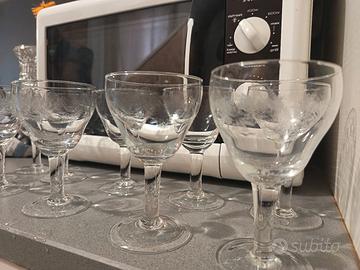set da 10 bicchierini da liquore vintage 