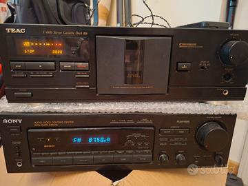 hifi sony e teac, musicassette e cd storici