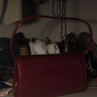 Borsetta vintage rossa lucida