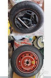 kit ruotino di scorta fiat completo raggio 14cm 