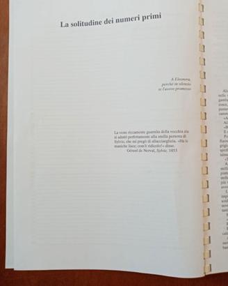 La solitudine dei numeri primi Paolo Giordano