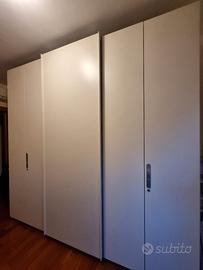Armadio Molteni a 3 moduli bianco 