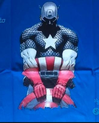T-shirt originale Marvel di Capitan America NUOVA