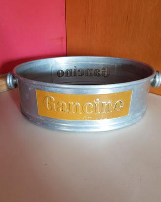 Antico Porta ghiaccio in alluminio Gancino