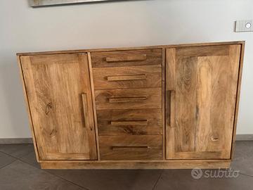 credenza in legno di mango