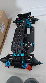 Auto elettrica 1:10 telaio carbonio ed Ergal TT01