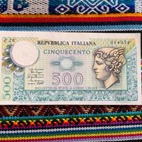 Banconota da lire 500 Mercurio