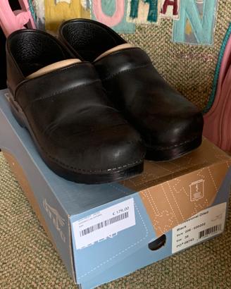 Scarpe zoccoli Dansko neri numero 38 in pelle