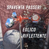 Spaventa passeri eolico girevole riflettente