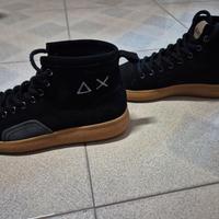 SUN68 SNEAKERS NERE LUIS MID