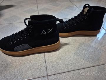 SUN68 SNEAKERS NERE LUIS MID