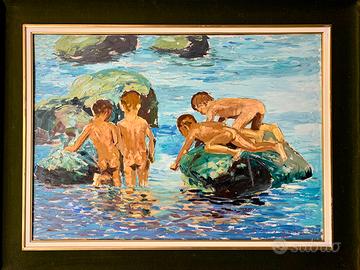 Quadro marina di Mario Berrino dipinto