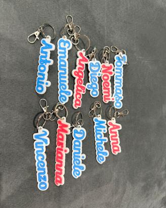 Stock di 100 Portachiavi con nomi misti