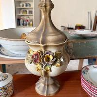 Vaso potiche stile Capodimonte