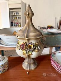 Vaso potiche stile Capodimonte