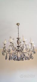 Lampadario vintage con gocce