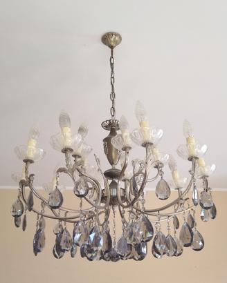 Lampadario vintage con gocce