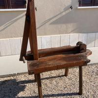 Antica "gramola" attrezzo per impastare il pane