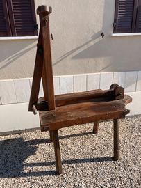 Antica "gramola" attrezzo per impastare il pane
