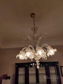 Lampadario di Murano a 8 luci