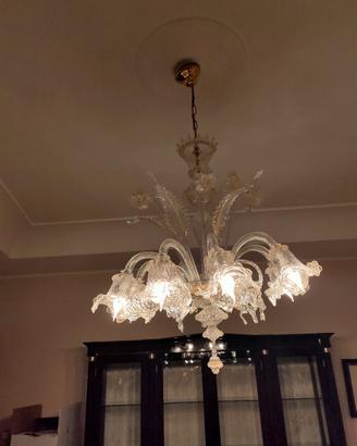 Lampadario di Murano a 8 luci