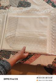 lenzuola ricamate a mano in cotone 100 antiche