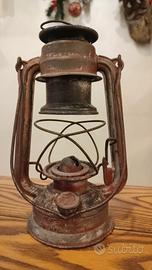 LANTERNA Antica a Petrolio Ruggine (Industrial/Dec