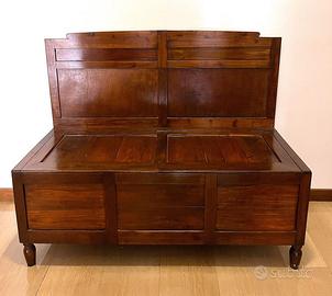ANTICA CASSAPANCA IN LEGNO MASSELLO