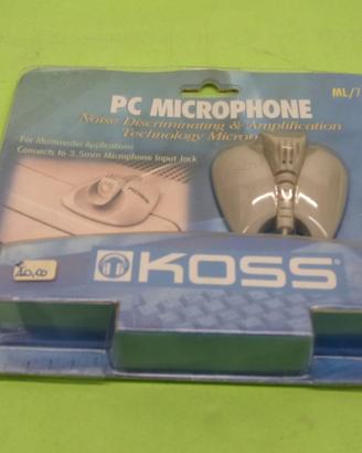 Microfono per PC da tavolo, Koss ML/7 - nuovo,