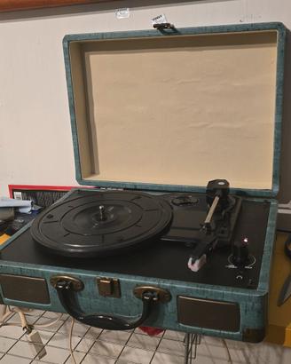 giradischi vinile Bluetooth a valigia valigetta
