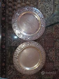 Coppia sottobottiglie  Argento 800 Bini