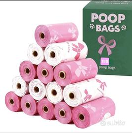 Sacchetti Igienici per Cani/Gatti Rosa Resistenti